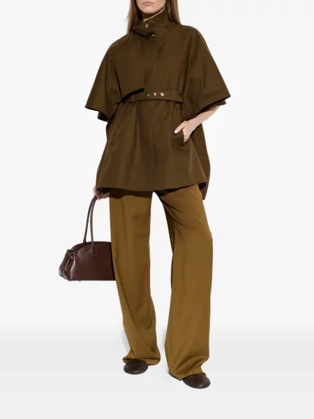 Cu centură geacă Max Mara maro