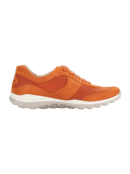 Sneakersy Gabor biznesowe zamszowe trekkingowe pomarańczowe
