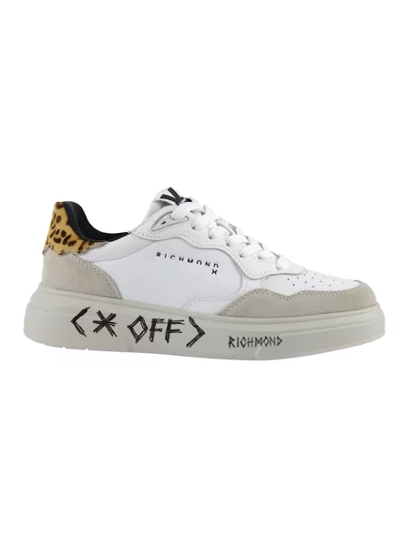 Sneakersy John Richmond zamszowe białe