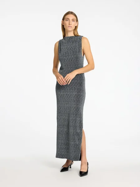 SELECTED FEMME Rochie de seară SLFANITA / argintiu negru