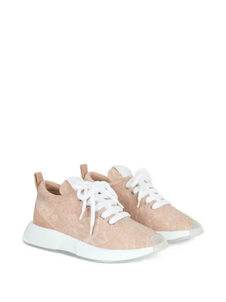 Krajkové tenisky Giuseppe Zanotti růžové