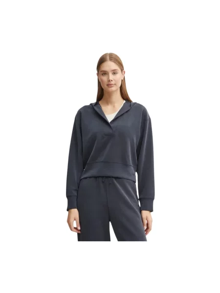 Casall bluza do jogi Peachy z kapturem gładka niebieski