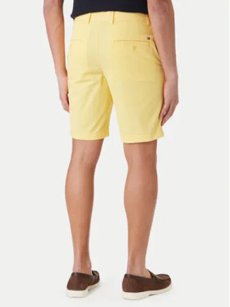 Tommy Hilfiger Kratke hlače iz tkanine Denton rumena