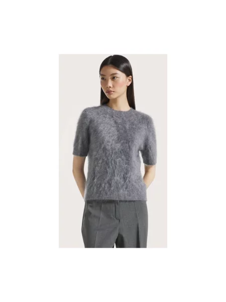 Dzianinowy sweter Seventy szary