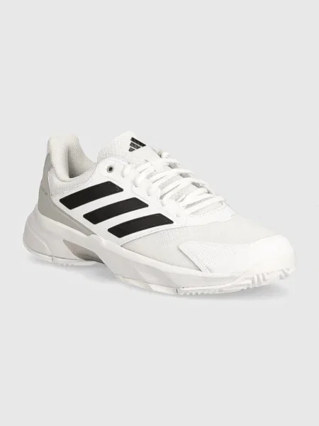 Cipő adidas CourtJam Control 3 Tennis Ftwwht/Cblack/Gretwo fehér