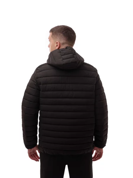 Демісезонна куртка LUMO текстиль/поліестер чорний