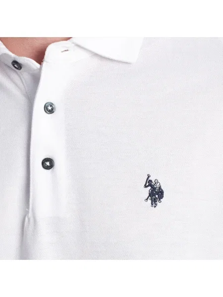 Tricou polo U.s. Polo Assn. alb