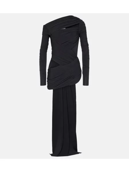 Top The Attico drapat negru