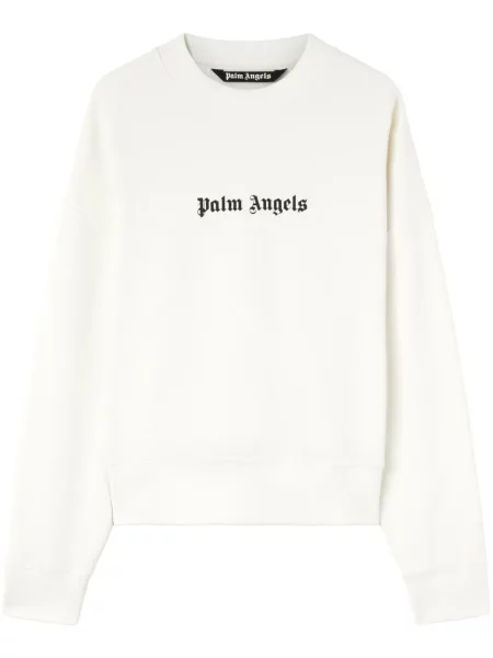 Hanorac Palm Angels cu imagine din jerseu alb