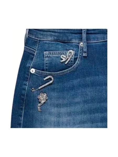 Jeansy straight leg Mac niebieskie