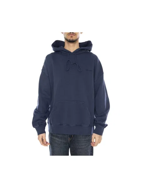 Bluza z kapturem Carhartt Wip z kapturem niebieska