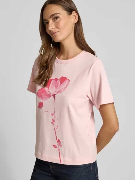 T-shirt z okrągłym dekoltem i nadrukiem z motywem Jake*s Studio Woman różowa