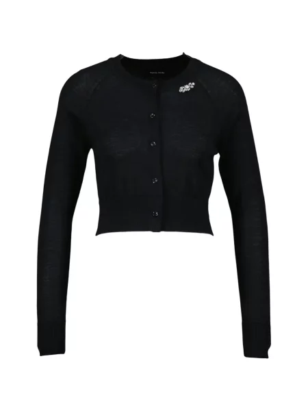 Cardigan Simone Rocha de lână negru