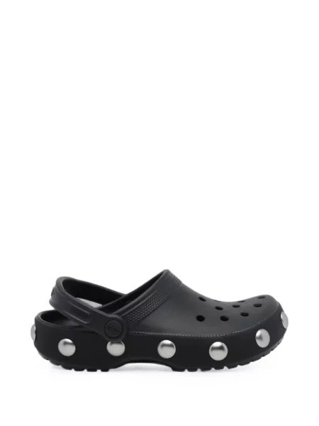 Papuci tip mules Crocs cu tepi clasici negru