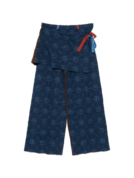 Pantaloni Yanyan Knits albastru
