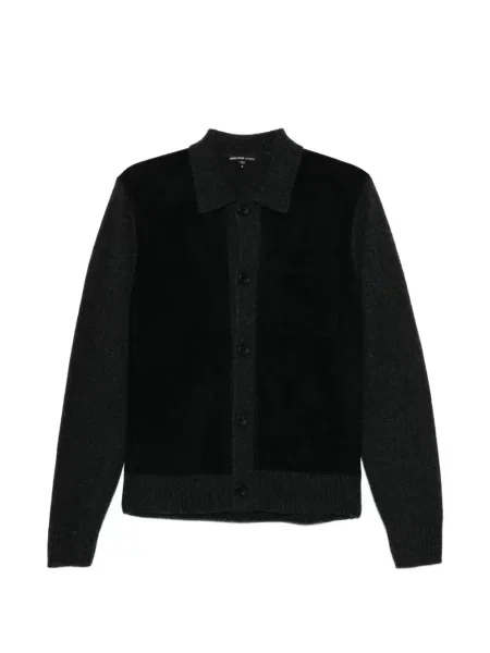 Cardigan James Perse cu buzunare aplicate gri