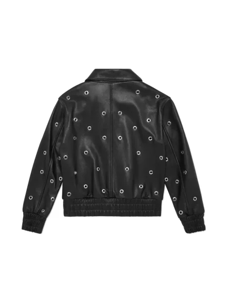 Kurtka skórzana dziecięca Philipp Plein czarna