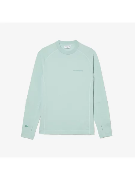 Lacoste Koszulka Z Długim Rękawem I Bawełny Organicznej O Dopasowanym Kroju zielona