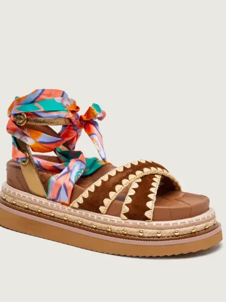 Kurt Geiger Sandale ORSON | piele întoarsă maro