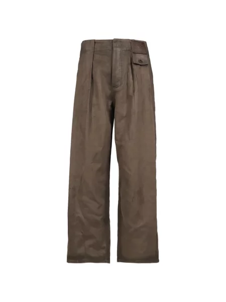 Pantaloni Loewe cu autograf maro