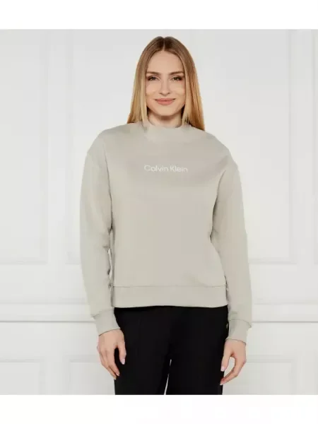 Calvin Klein Pulóver HERO LOGO bézs