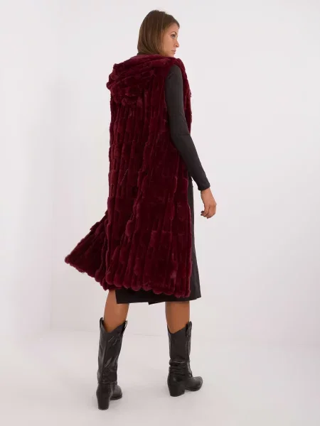 Vestă Fashionhunters bordo