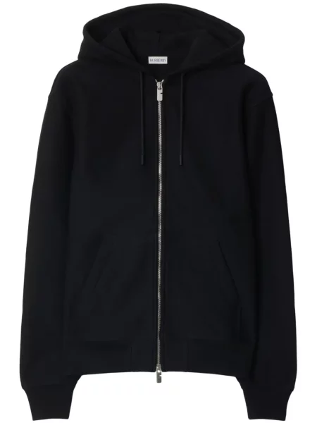Суичър с качулка Burberry с автограф сиво