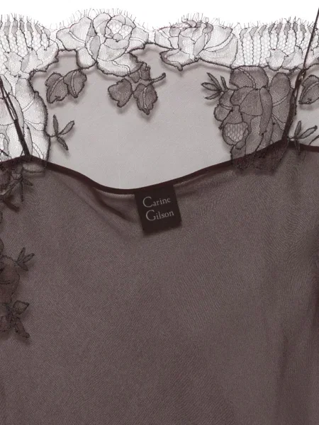 Rochie Carine Gilson de mătase maro