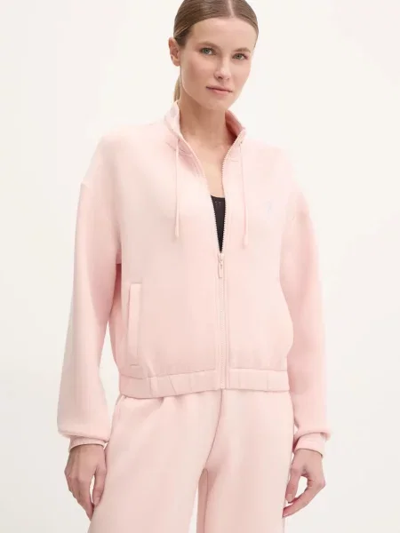 Guess bluza CECILIA z aplikacją różowa