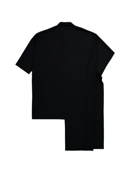 Geacă Yohji Yamamoto asimetrică negru