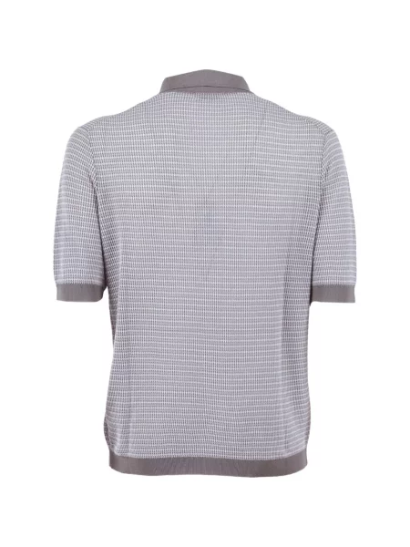 Tricou polo Ballantyne scurt gri