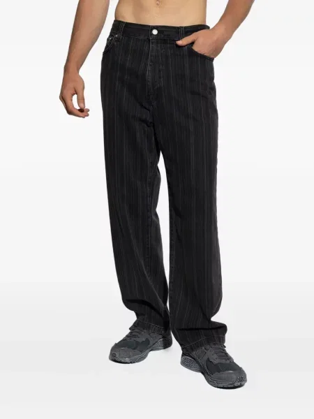 Pruhované džíny Carhartt Wip černé