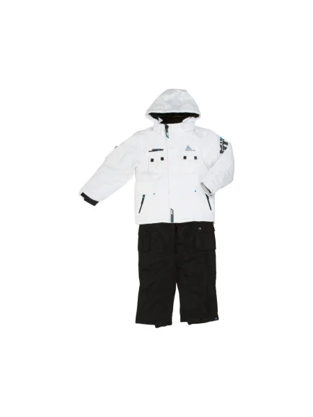 Pantaloni de schi copii Peak Mountain alb