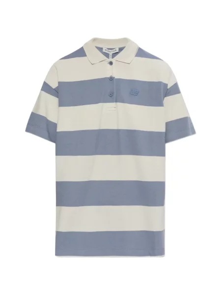 Top Munthe cu broderie albastru