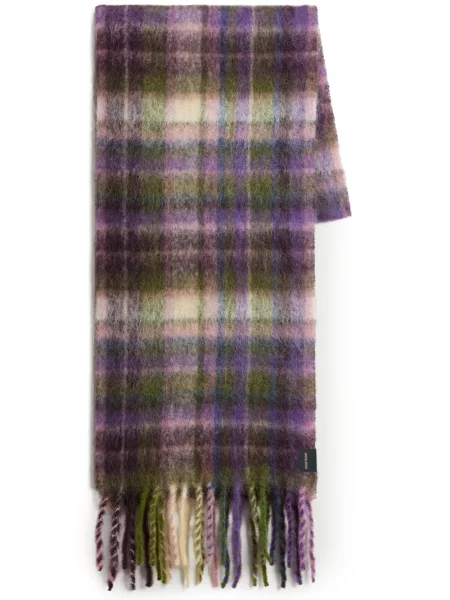 Šal Woolrich karirani ljubičasta