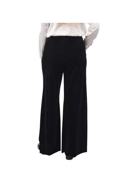 Pantaloni 1978 Italy de catifea negru