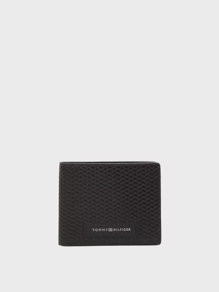 Кожаный кошелек Tommy Hilfiger черный