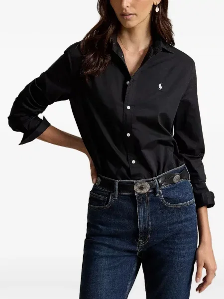 Πουκάμισο Polo Ralph Lauren με κέντημα μαύρο
