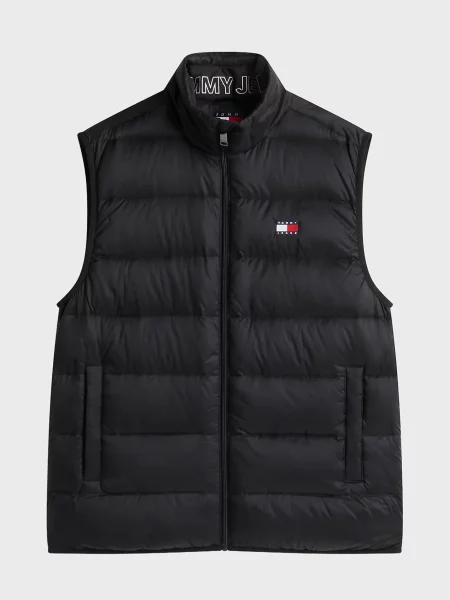 Компактний джинсовий жилет Tommy Jeans чорний