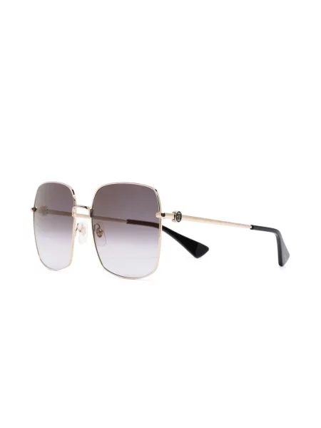 Spalvų gradiento rašto saulės akiniai Cartier Eyewear auksinė