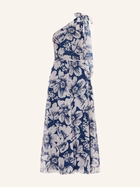 Adrianna Papell One-Shoulder Overal tmavě modrá/ světle fialová modrý