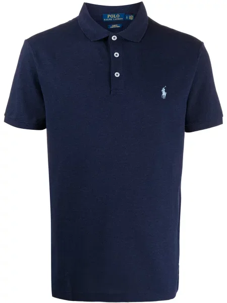 Поло тениска Polo Ralph Lauren бродирана синьо