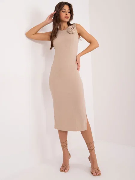 Rochie Fashionhunters de costum bej