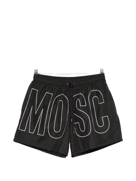 Slip de baie Moschino cu imagine cu cordon negru