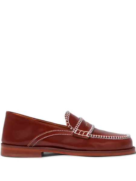 Pantofi loafer Claudie Pierlot din piele maro