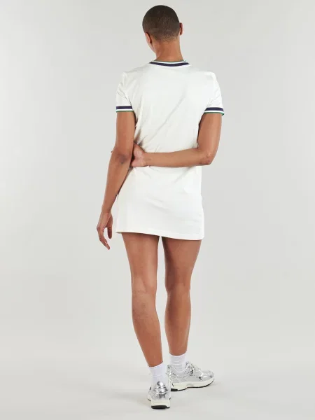 Pruhované džínsové šaty Calvin Klein Jeans béžová