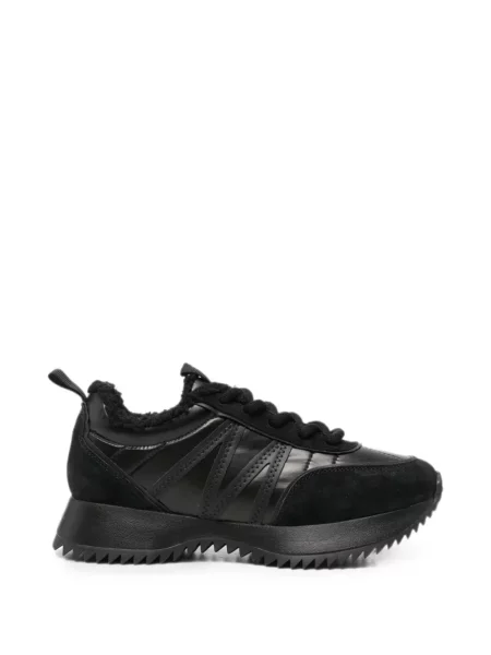 Sneakerși Sergio Moretti Firenze din piele de oaie negru