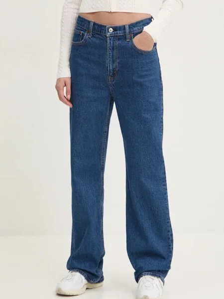 Kavbojke Abercrombie & Fitch modra