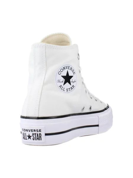 Pantofi Converse cu platformă alb