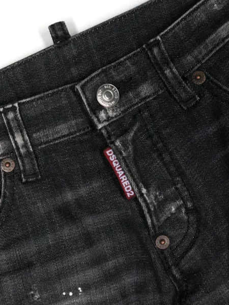 Jeansy dziecięce Dsquared2 czarne